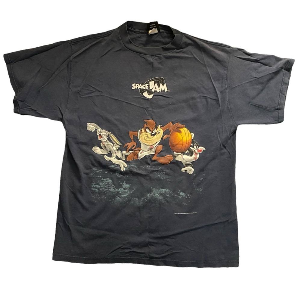 vintage double sided 1996 space jam promo tee